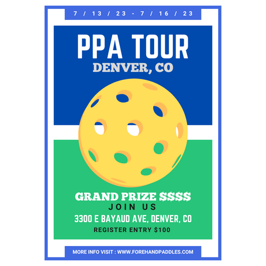 Join Forehand Paddles at the PPA TOUR: Denver, CO!